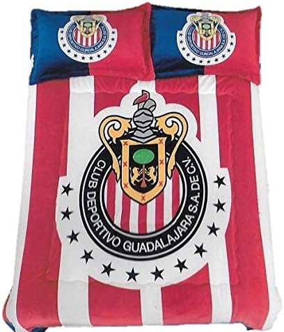 JORGE’S HOME FASHION INC HOT Seller Chivas Mexican Soccer Original Licensed Reversible Blanket Thick and Warm 3 PCS…