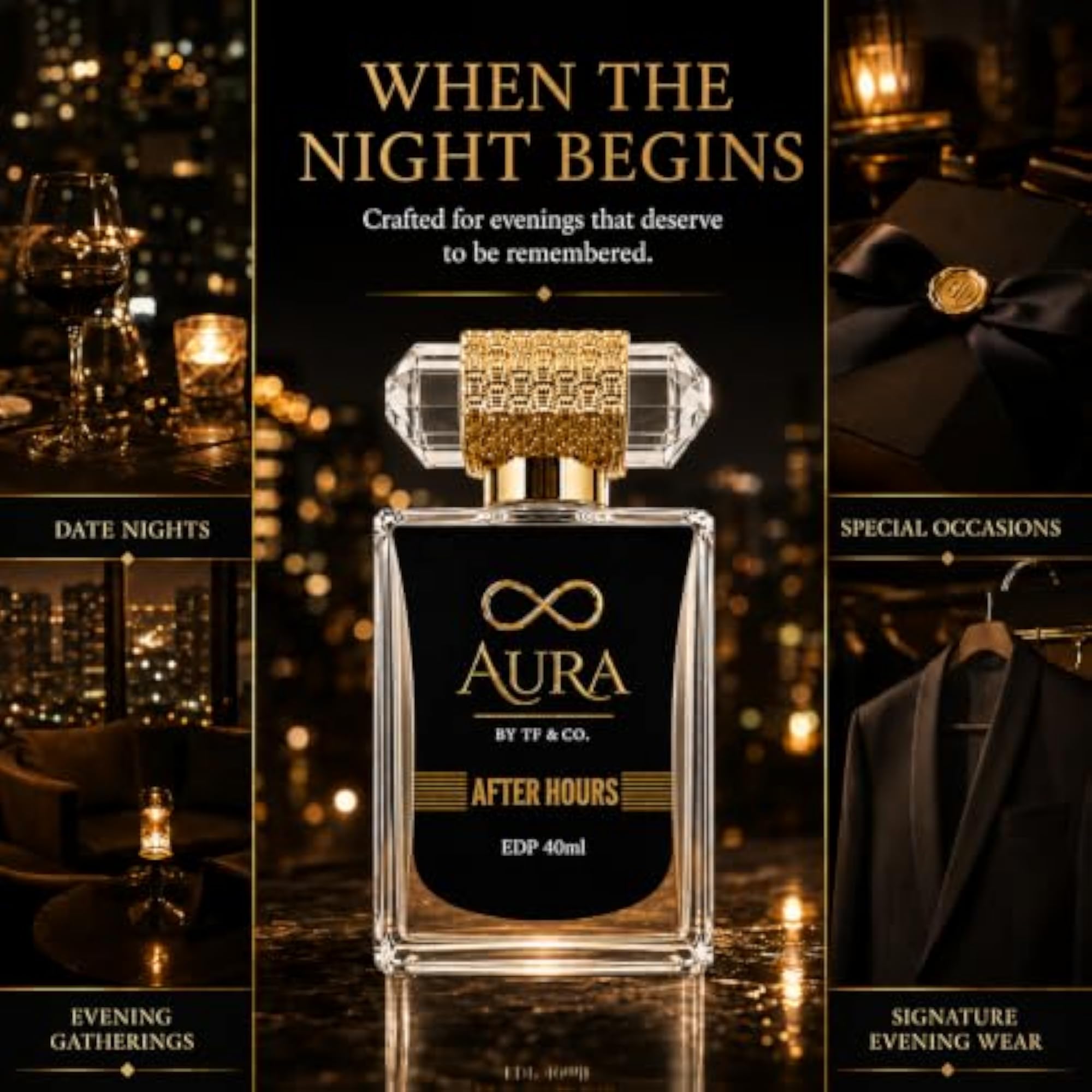 After Hours Eau De Parfum 40ml, Warm Sweet Fragrance
