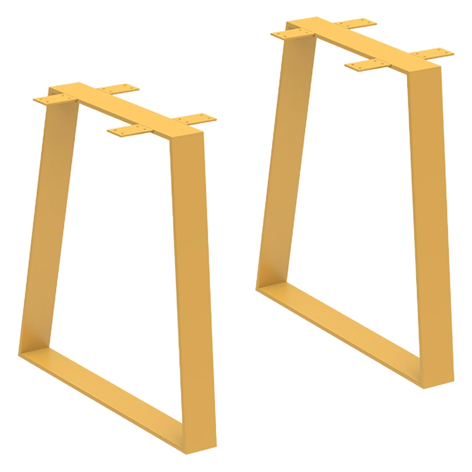 Zestaw 2 trapezowych nóg stołowych, wytrzymałe, wymienne nogi meblowe do nowoczesnych biurek, ławek, stolików nocnych, sof, nośność 180 kg, łatwy montaż, trwała konstrukcja