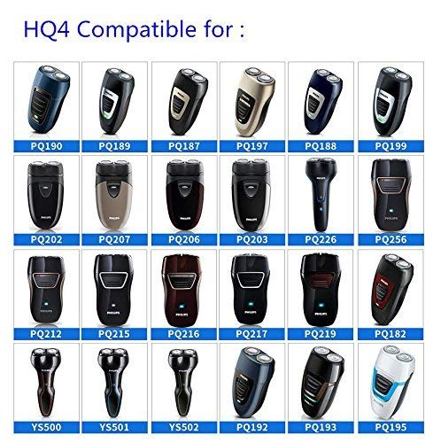 3 Pack Shaver Heads Compatible for AT620 Replacement Rotary Blades HQ4/HQ55, Mens Electric Shaver Shaving Head Blades Spares DualPrecision for Men a Close Shave Comfortable