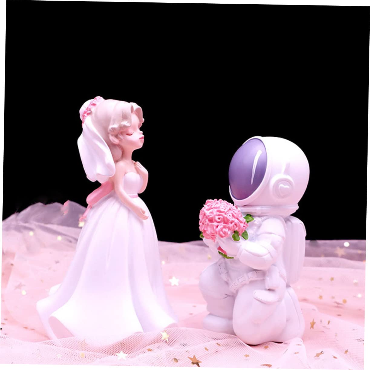 1paar Brautpaar Figuren Resin Hochzeitsdeko Cake Topper Für Verlobung Und Jubiläen Puppen Als Tischdeko Für Braut Und Bräutigam
