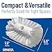 SPARTA Spectrum Tank and Kettle Scrub Brush Head Heavy-Duty Tile Brush, Handle Compatible (Sold Separately) for Optimal Access in Spacious Containers, Nylon Bristle, 7.5 Inches, White, (Pack of 12)