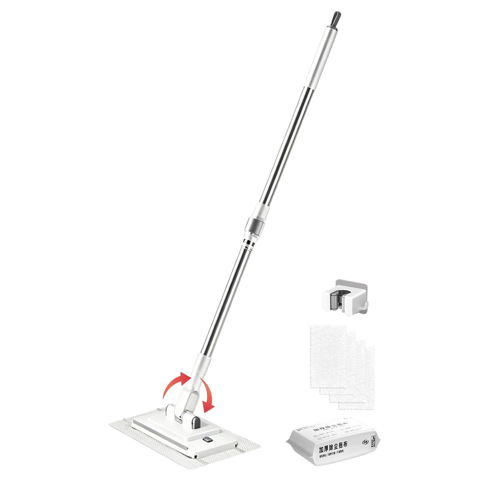 Balai clip mops rotatif 360 à pince pour nettoyage sols et carrelage