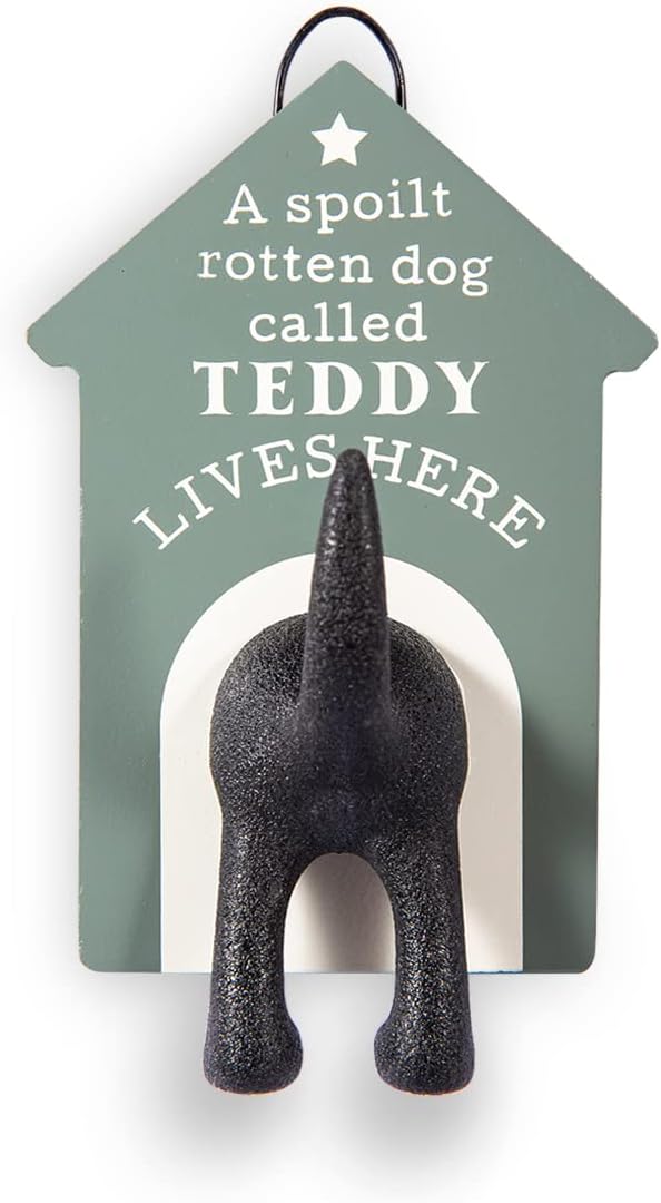 History & Heraldry Personalised Dog Lead Hook (Blank Cream)