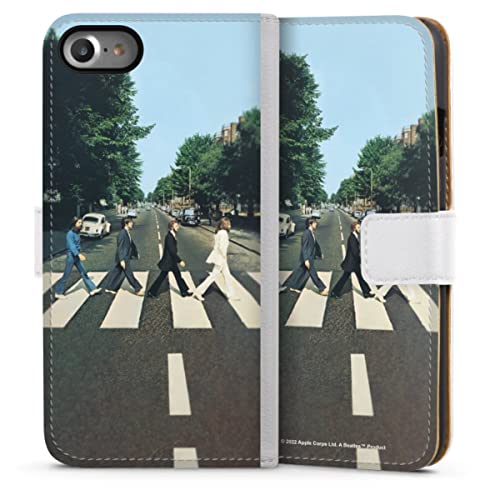 DeinDesign Etui Compatible avec Apple iPhone 7 Etui Folio Etui magnetique Abbey Road The Beatles Musique - Les Beatles, Paul McCartney, John Lennon, RIngo Starr, George Harrison DeinDesign Etui Compatible avec Apple iPhone 7 Etui Folio Etui magnetique Abbey Road The Beatles Musique