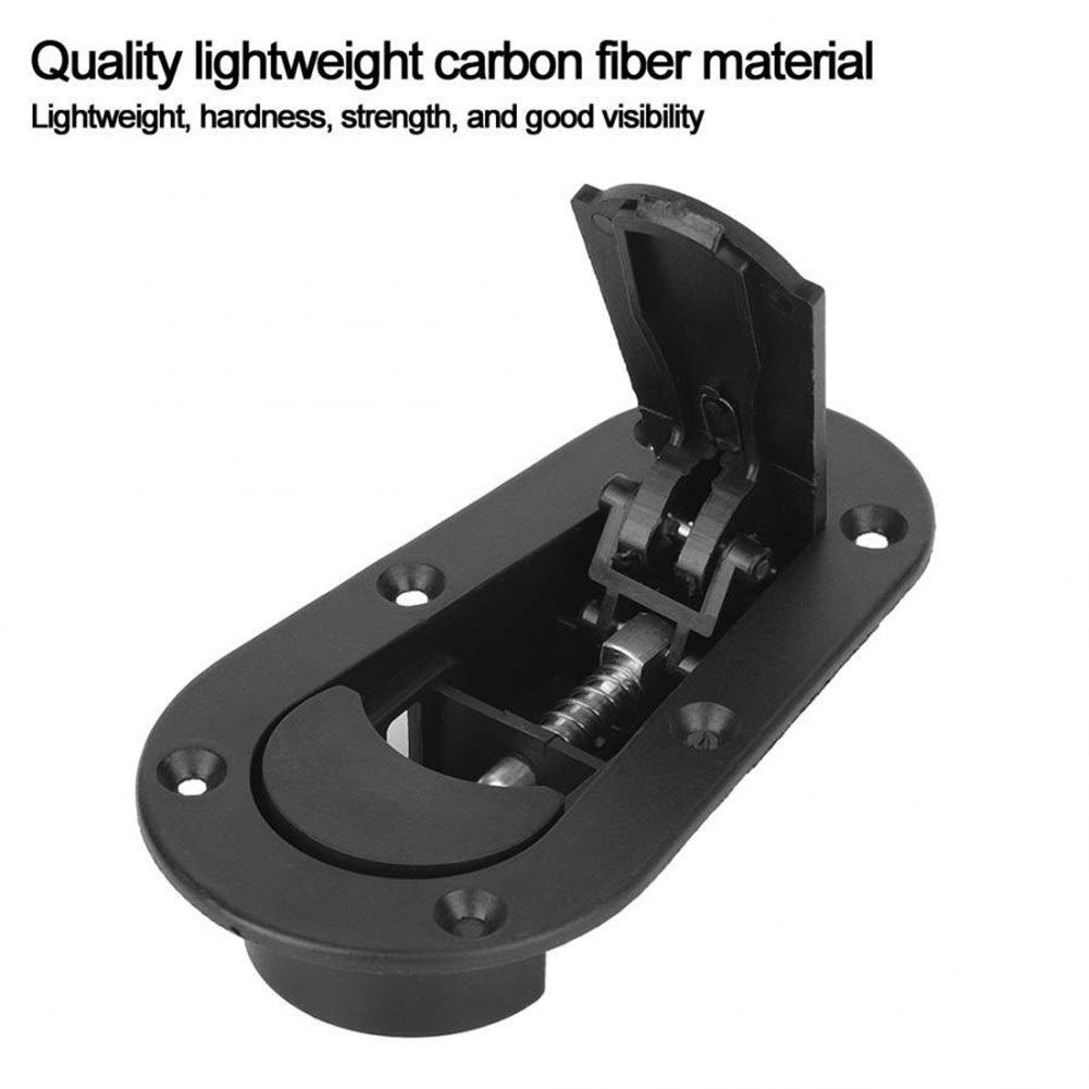 WULE Fibra di Carbonio Universale Racing Car Pin del Cappuccio del Cofano Motore Chiusura a Scatto Kit Refitting