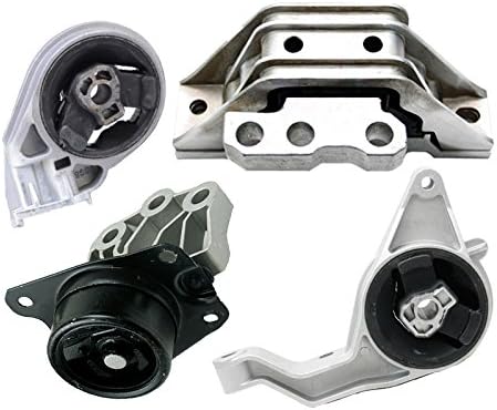 Compatible with 2006-2010 Chevrolet Cobalt 2.2L/2006-2008 2.4L AUTO Motor & Transmission Mount Set : A5385, A3081, A5374, EM4158 - K2494