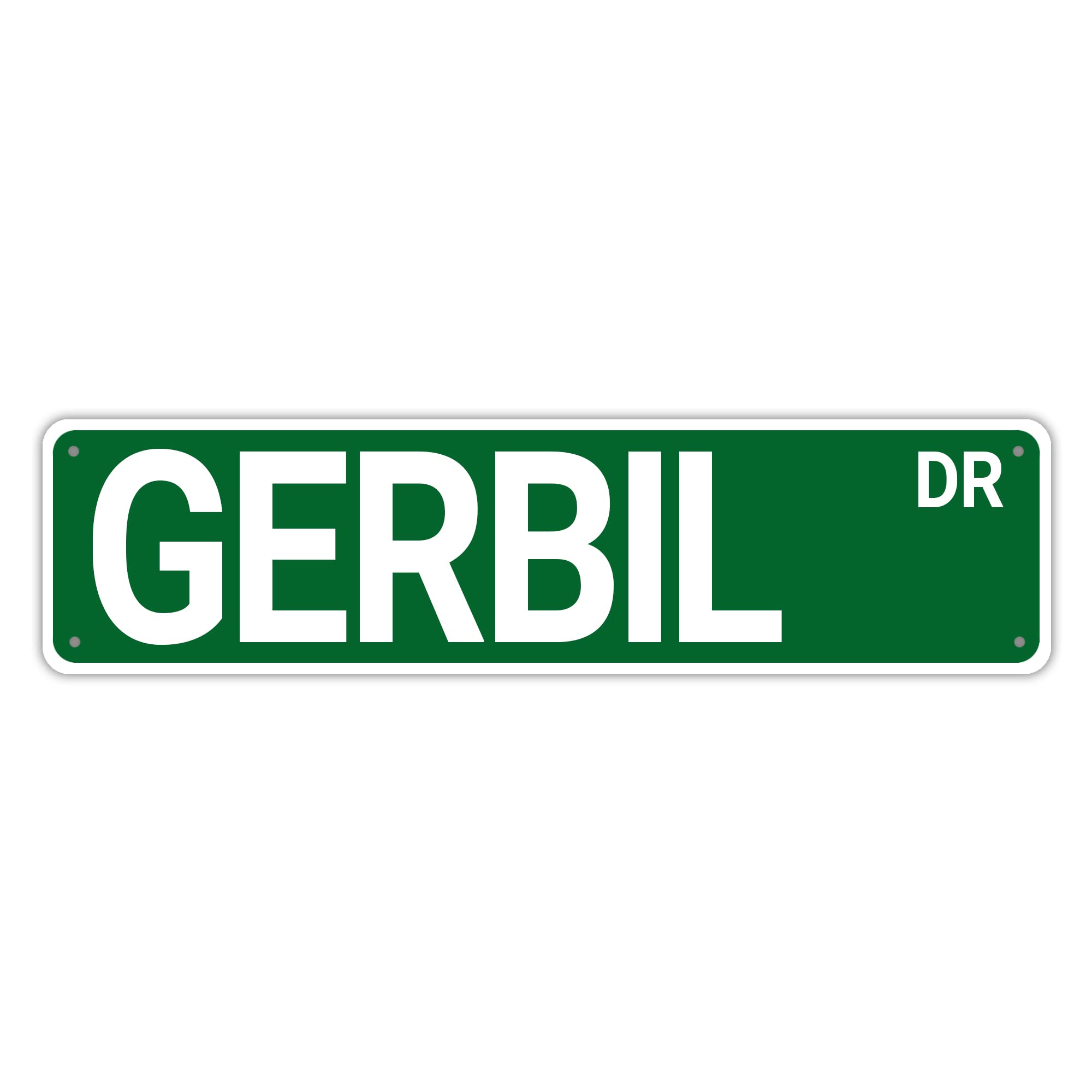 Gerbil Dr Retro Tin Signs Aluminum Metal Sign Plaque for Home Bedroom Garden Wall Living Room Outdoor Pub Club Decor 4x16 Inch