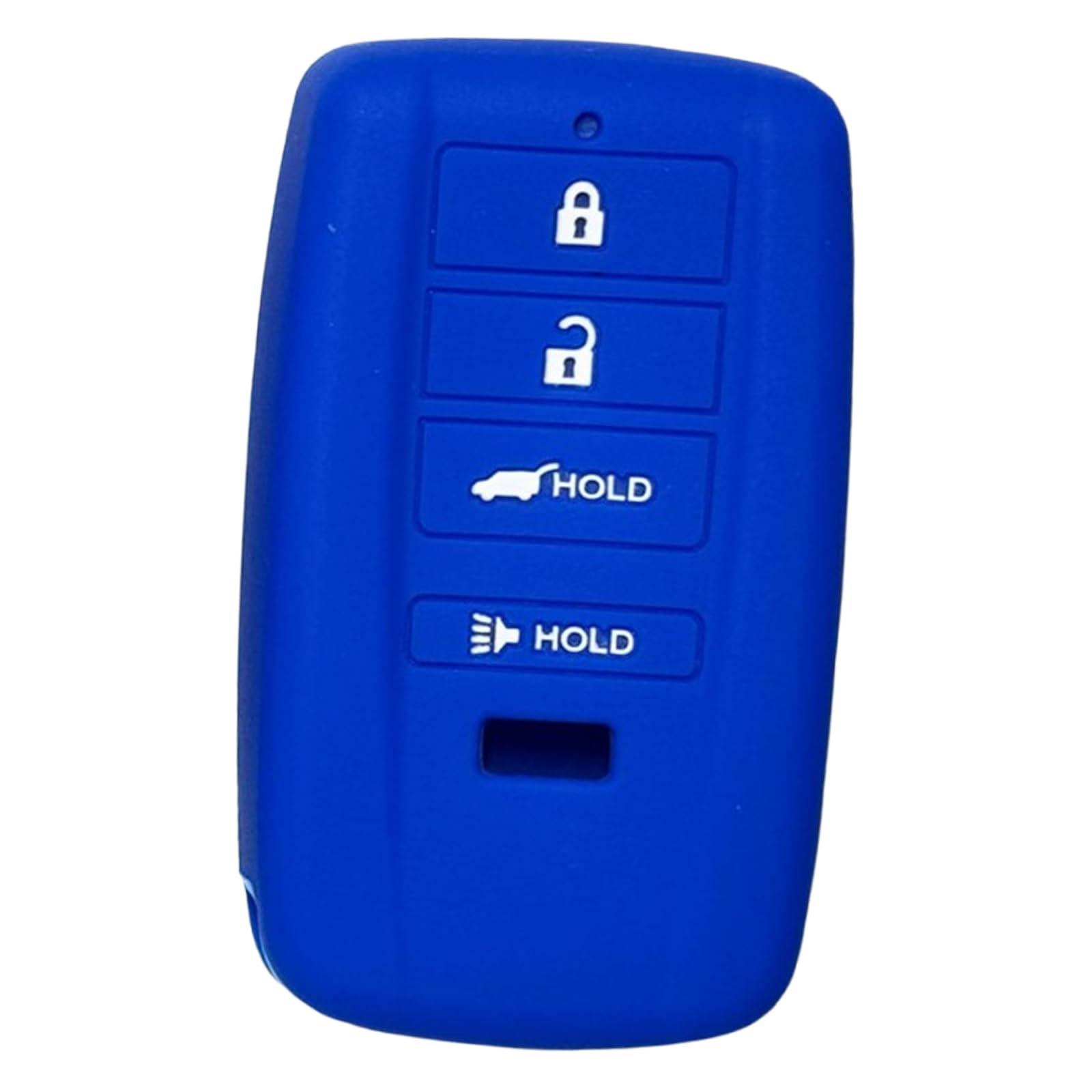 Silicone Key Fob Cover, Remote Key Protector Fit for 2015-2022 Acura ILX Hybrid MDX RDX RLX TLX, 4 Buttons Keyless Remote Holder (Blue)
