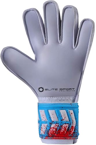 Miniatura 3 de Elite Sport 2020 Stars - Guantes de portero para jóvenes, color rojo, blanco y azul, 6