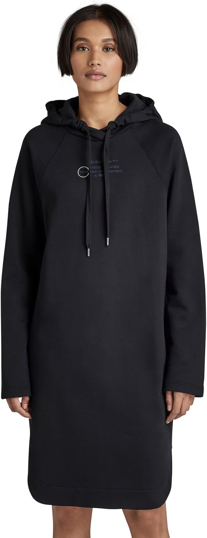 G-STAR RAW, Womens Graphic Loose Hooded Sweat Dress