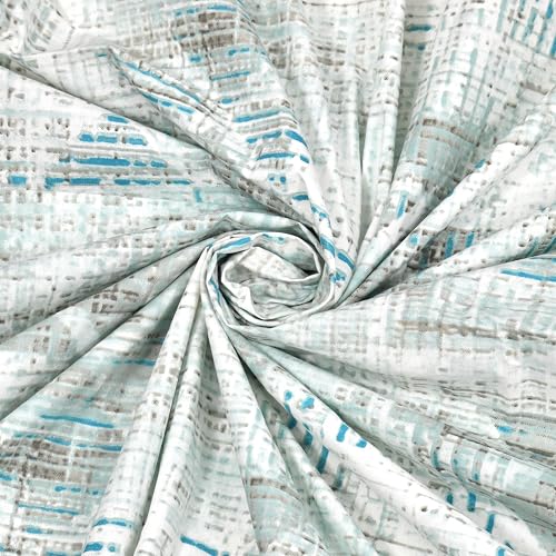 Image of LINENWALAS Premium Printed 100% Cotton Duvet Cover for Double Bed | Double Size Comforter Cover |Rajai Cover | Quilt Cover with Zipper Closure 90 x 100 Inches (Azure, Double Size)