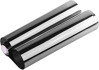 MOCNT Tira Solar para Parabrisas de Coche 20cm x 150cm Tira Película Ventana de Coche Láminas Tintada para Parabrisas Pegatina Película Solar Protección Degradada Negro