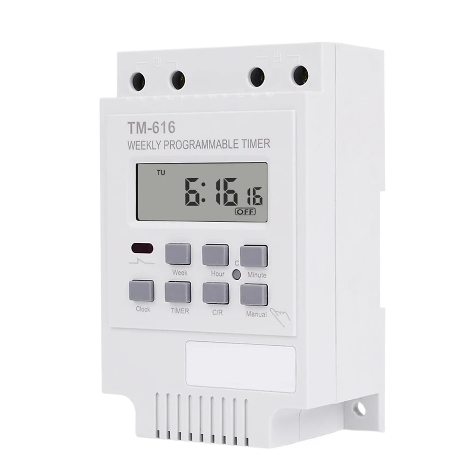 Temporizador de Control de 30 A, Montaje en riel DIN de 220 V