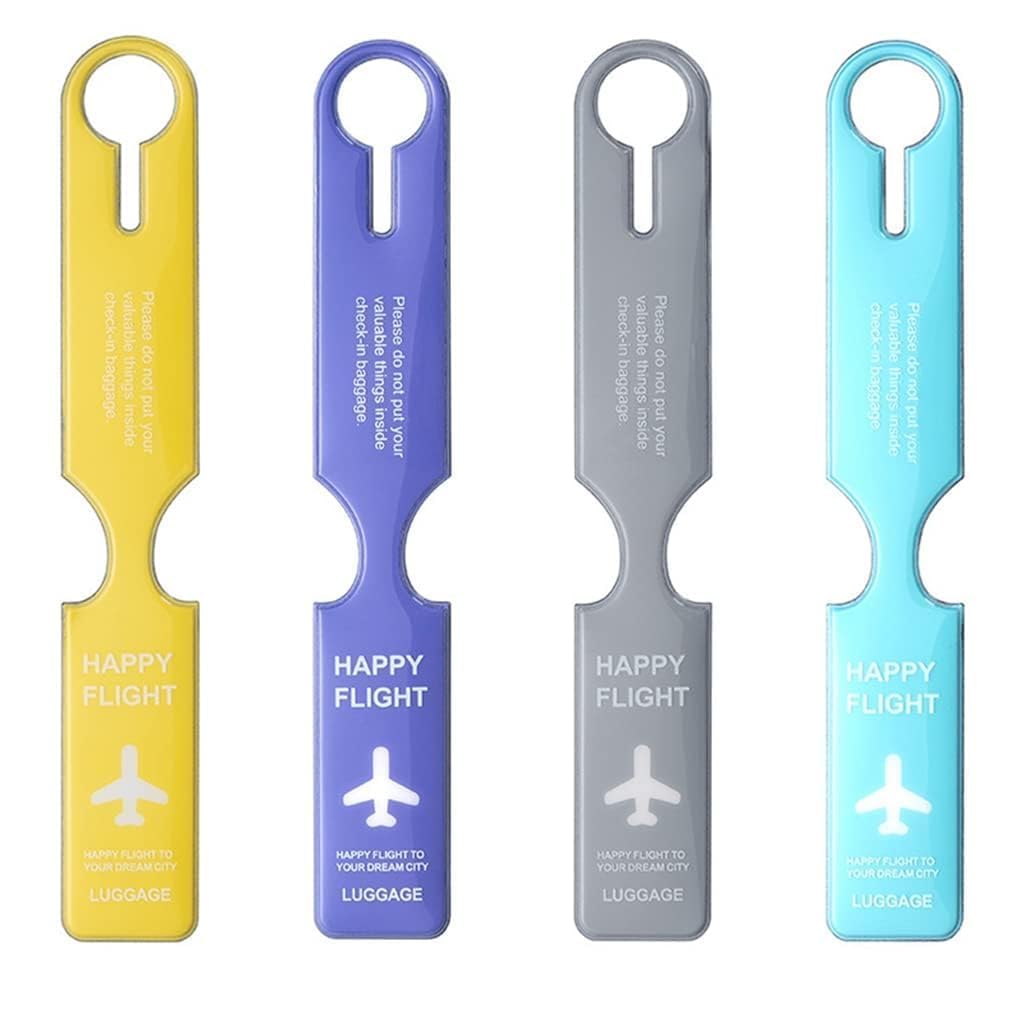 SS Paradise Colorful Travel Luggage Tags | PVC Bag Tags with Secure Loop | Lightweight Baggage Identifier for Suitcases, Backpacks & Travel Bags (Pack of 4)-image-29