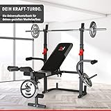 Hammer Hantelbank Bermuda XT, silber/schwarz/rot, 4507 - 4