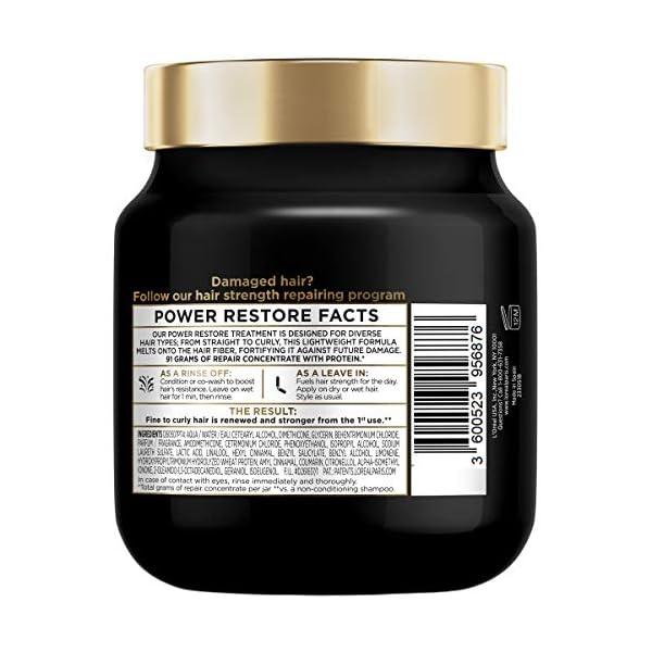 LOreal-Paris-Elvive-Total-Repair-5-Power-Restore-Multi-Use-Treatment-with-91g-of-Repair-Concentrate-with-Protein-per-Jar-23-fl-oz L'Oreal Paris Elvive Total Repair 5 Conditioner, 23 Fluid Ounces, Cream, Unisex