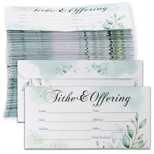Church Offering Envelopes, 200 Count Cash and Tithing Envelopes Church
