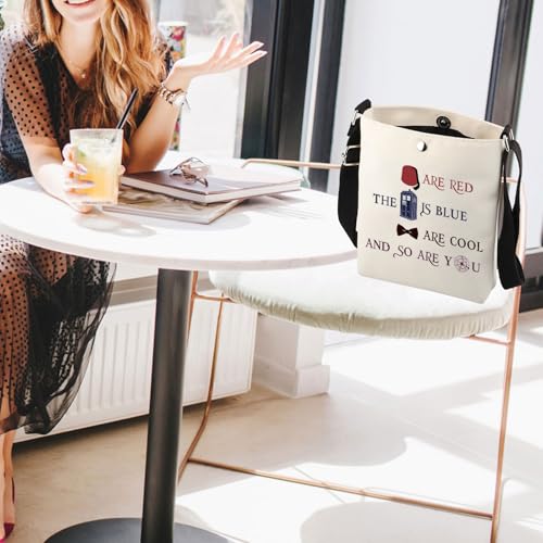 FUSTMW Dr W Gifts Dr W Crossbody Bag Police Box Gift Doctor TV Show Lover Gifts Doctor Movie Fans Gift Dr W Merch4