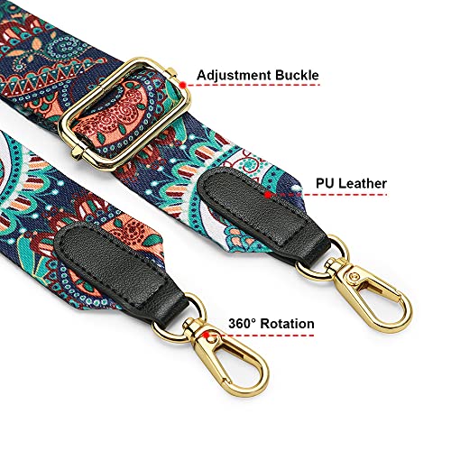 Image of nuoku Purse Straps Replacement Crossbody Straps for Purses Straps for Handbags Luggage Straps, Retro Green