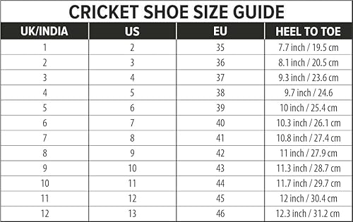 Biffer 22 Cricket Shoes | Color: White & Blue | Size - 10 UK | Lightweight Upper | Rubber Outsole | TPU Shank Eva Midsole | Lesser Foot Fatique | Provides Unique Look