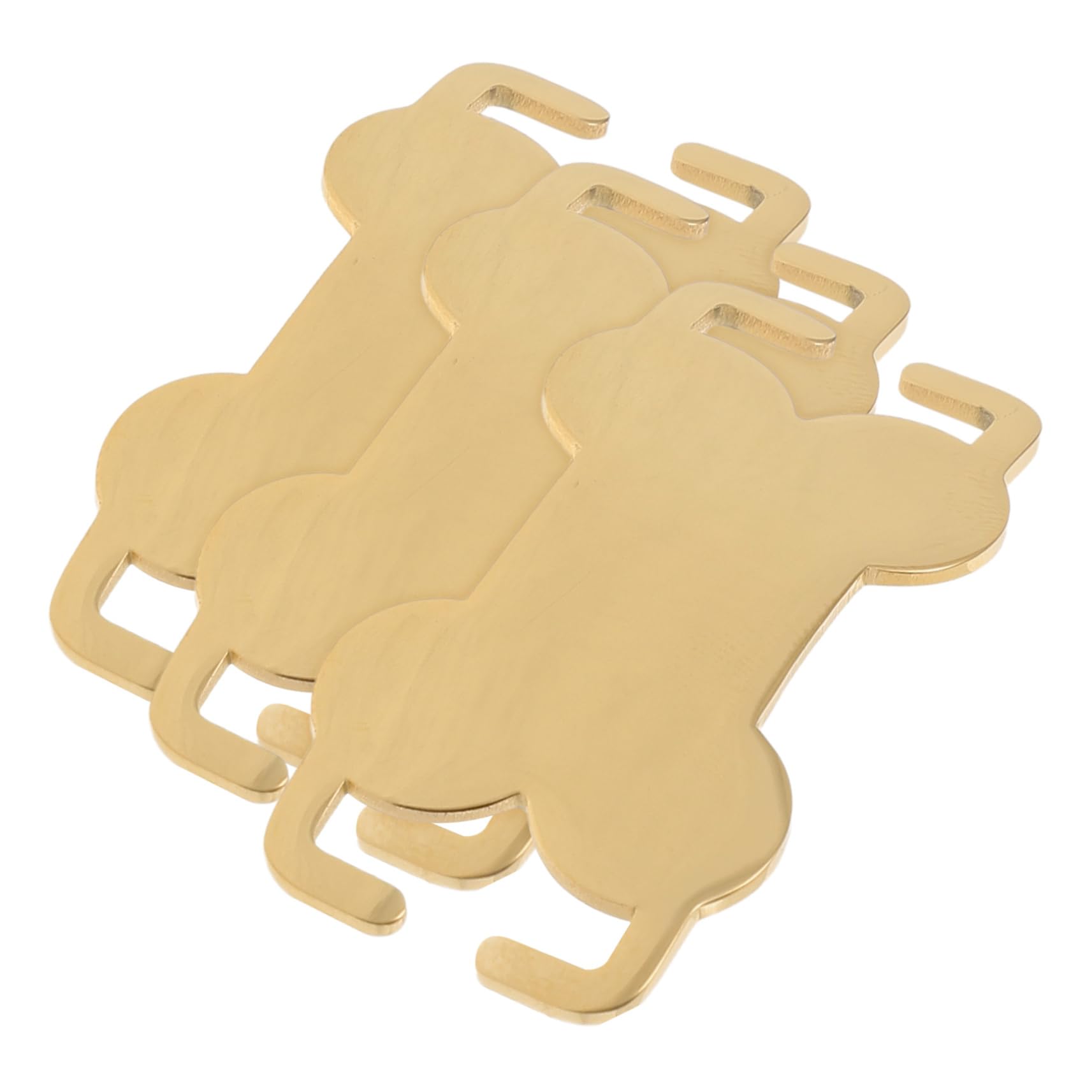 YARNOW Lot De 5 Médailles Didentification Personnalisées pour Chien en Acier Inoxydable avec Nom Et Numéro De Téléphone Gravés 3 Pièces X 5