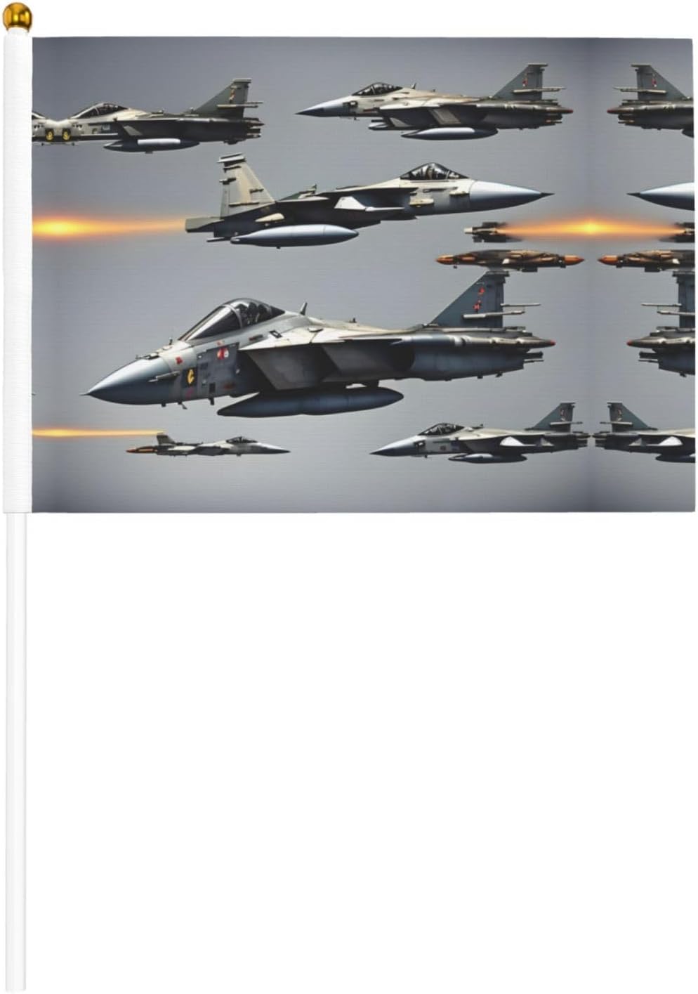 Aircraft Fighter Jets Sticks Mini Small Hand Held with Poles for National Day Parade Sports Party Decorations