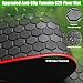 Yamaha Drive G29 Golf Cart Full Coverage Floor Liner Mat, Only Fits Yamaha Drive (Gen1), G29, YDR, Adventurer (2007-2016), Upgraded Non-Slip, 8MM Thick Rubber Floor Mats, Red Trim