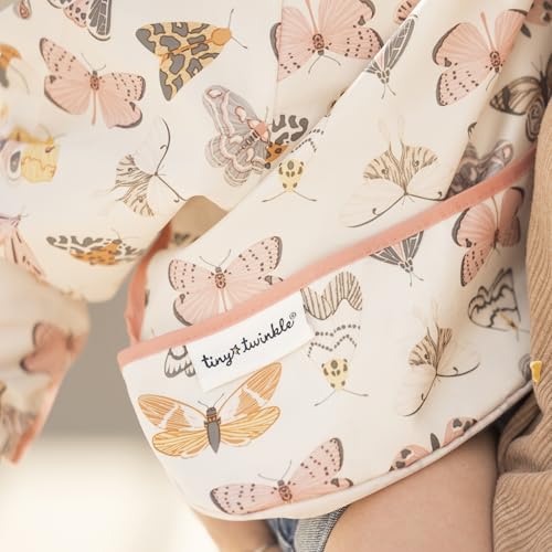 Image of Tiny Twinkle Long Sleeve Bib for Babies & Toddlers | Waterproof Smock Bib for Eating | Machine Washable & Mess-Proof Feeding Essentials | Newborn Shower Gift (Flutter, 2-4Y)