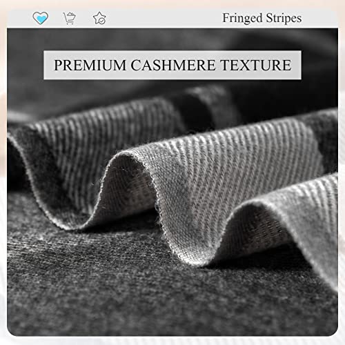 Winter Plaid Scarf Cashmere Shawl For Women Men Checked Pashmina Scarves With Tassel Tartan Scarves Soft Warm Stole3