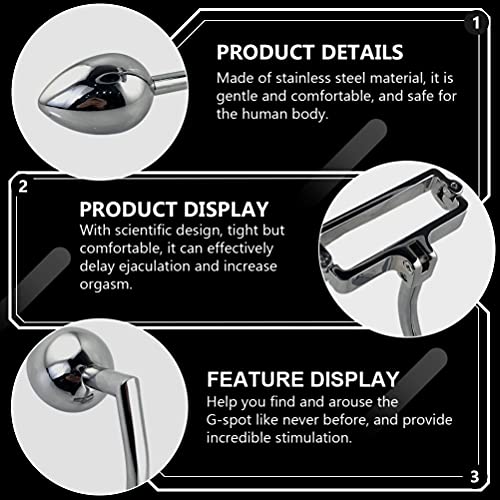 HEALLILY Volwassen Butt Plug Sex Mannelijke Prostaat Speelgoed Pennis Lock Vertraging Ring Rvs Gay Dildo Trainer Oefening Speelgoed Paar Bed Spel Sex Stimulator - Image 5