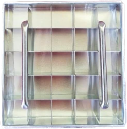 Brownie Cutter 100 % resistente molde para hornear con rebanadora asegura bordes crujientes perfectos para hornear hornear hornear hornear hornear