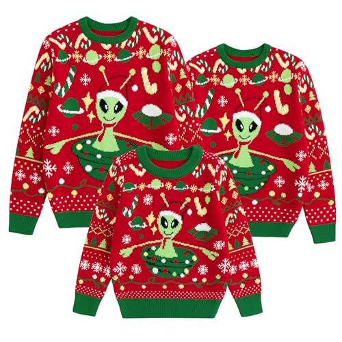 Image of Simplee kids Family Matching Christmas Sweaters, Ugly Pullover, 2T-2XL