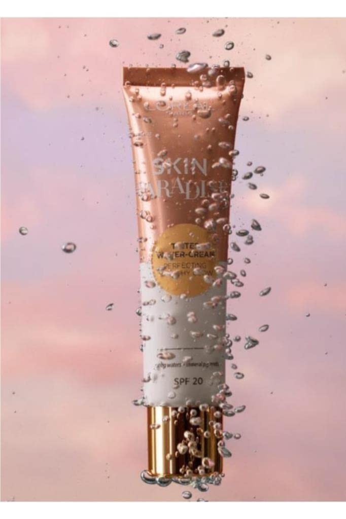 L'Oréal Paris Skin Paradise Krem do twarzy naturalna przyjemna formuła, zdrowy błysk cery, SPF 20, 02 Fair, 30 ml