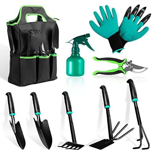 Set de 9 piezas de herramientas de jardinería para niños miniatura 1