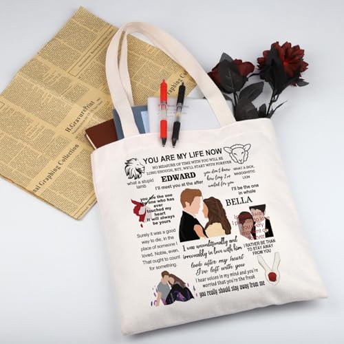 WSNANG Vampire Movie Inspired Gift Bella Tote Bag Vampire Lover Shoulder Bag Cullen Gift Vampire Movie Merch2