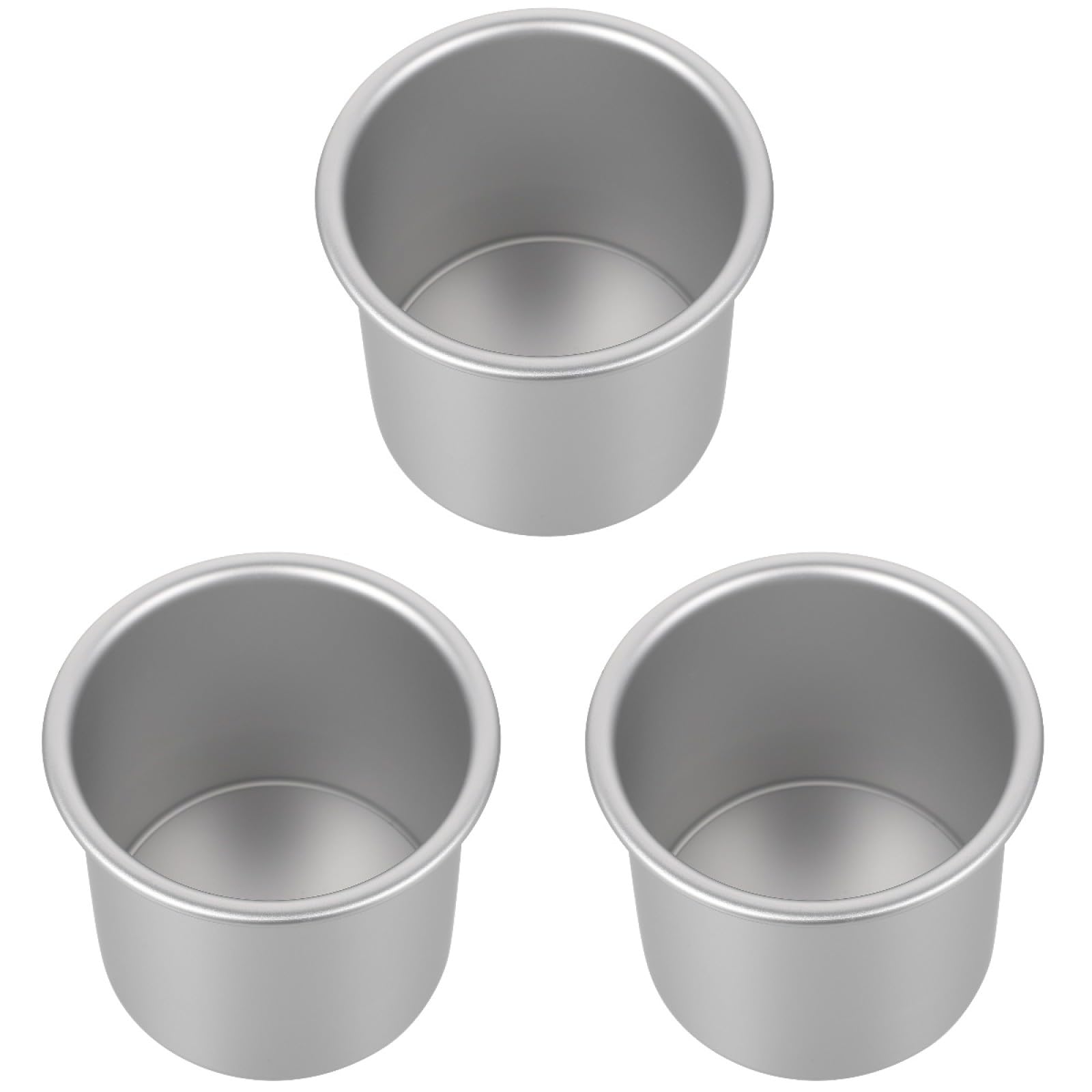 Abaodam 3pièces Moule à Gâteau Élevé Inoxydable Résistant Et Antiadhésif Pour Desserts Maison Pour Célébrations Et Repas Famille