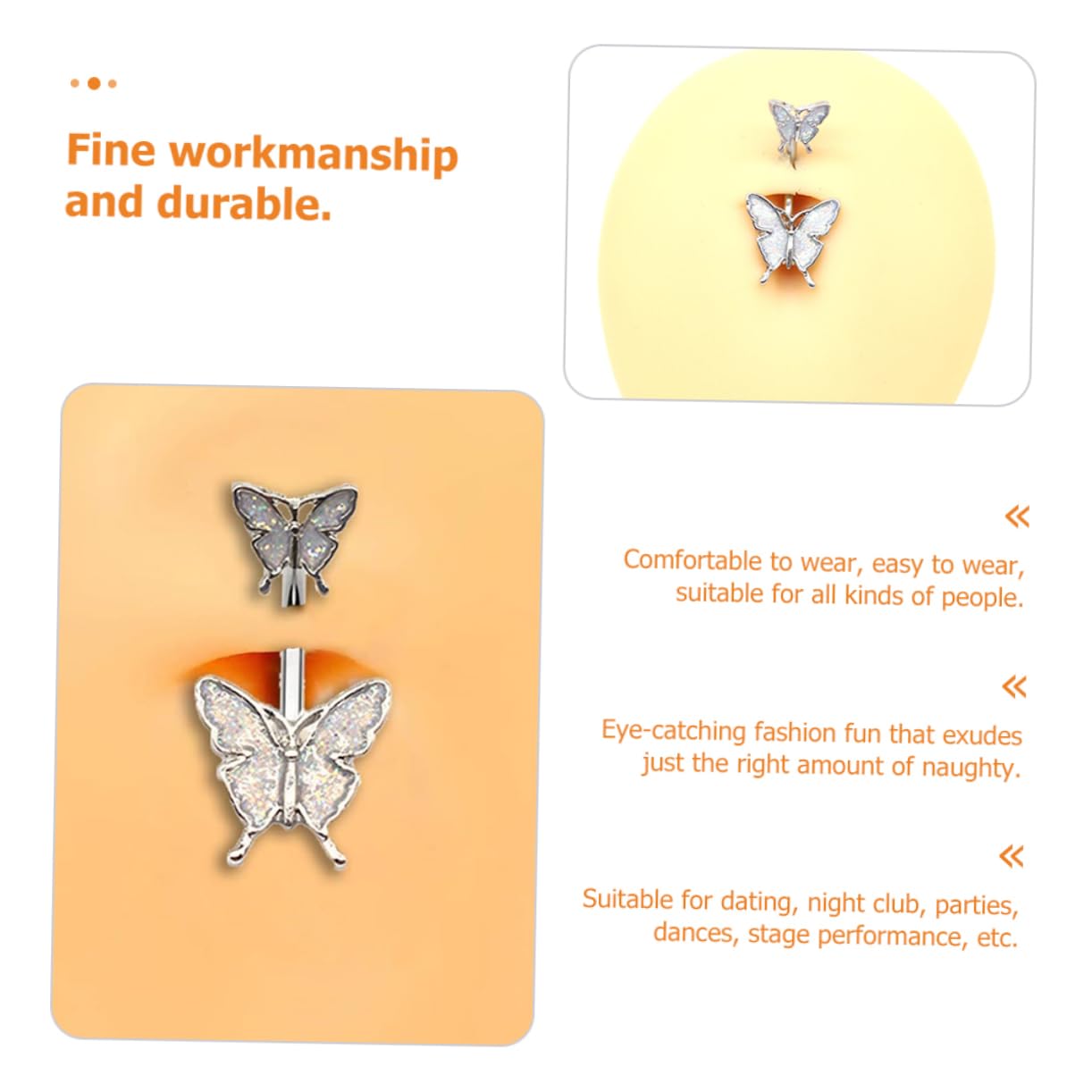 GALPADA 20piezas Anillos De Ombligo Diseño De Joyería Corporal Para Piercing Del Ombligo