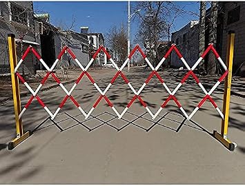 Retractable Traffic Barricade Folding Door,Barricade gateExpandable Mobile Barricade, Expandable Mobile Barrier System, Portable Temporary Road Block Fence With Pulley, For Construction Flex