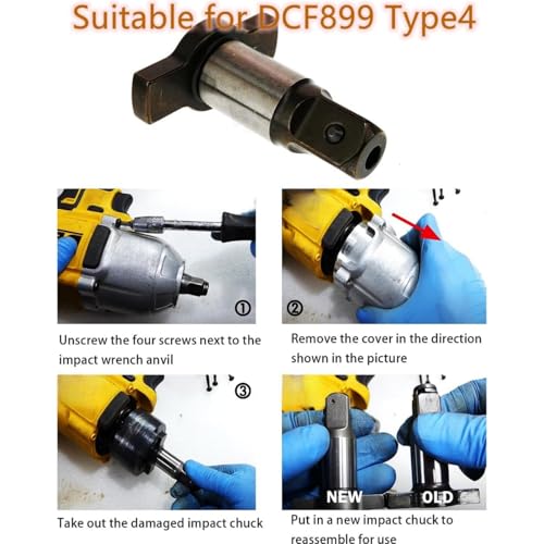 N866410 N880093 N851276 do Dewalt DCF899 20V 1/2 klucz udarowy zestaw kowadełkowy typ 4 bezprzewodowy klucz udarowy