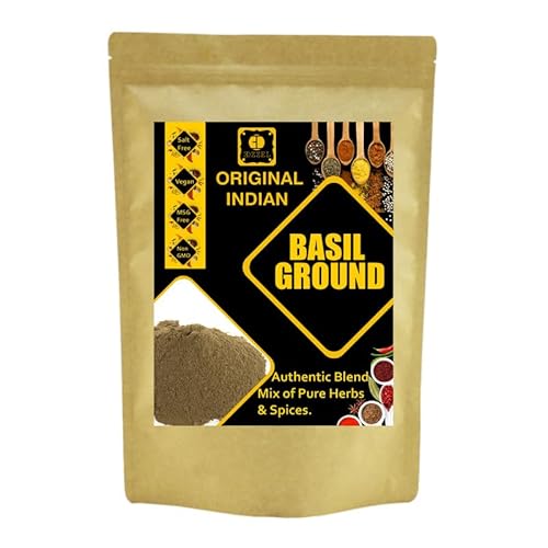 EDZZEL Unique Premium Indian Natural Basil, Ground -100 GRAM ( Pack Of 2 )