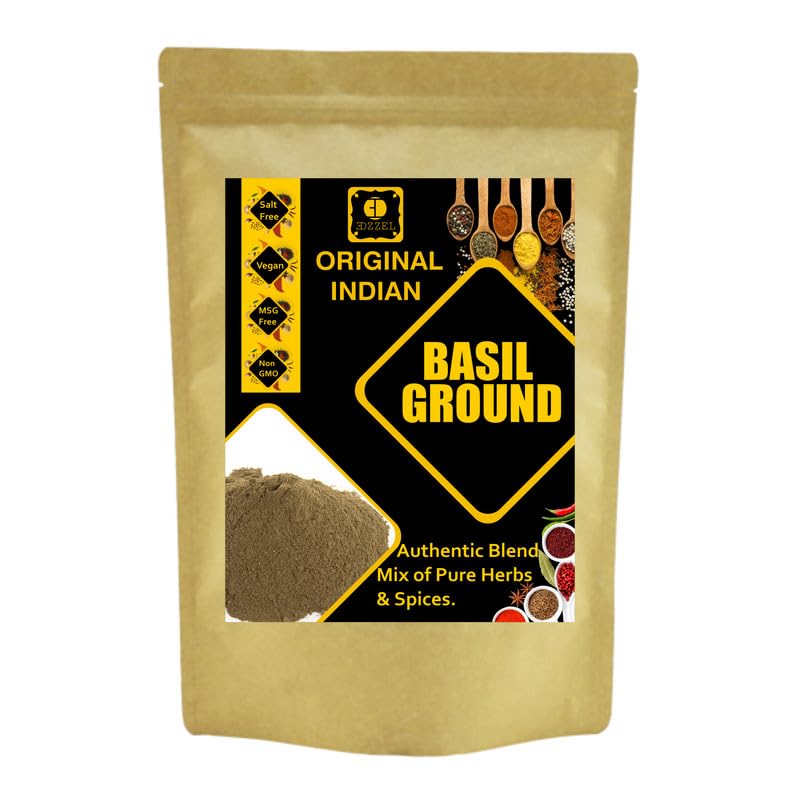 EDZZEL Unique Premium Indian Natural Basil, Ground -100 GRAM ( Pack Of 3 )