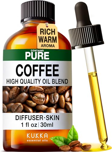 Image of 100% Pure Coffee Oil - 1 Fl Oz Coffee Essential Oil for Hair, Skin, Diffuser, Aromatherapy & DIY Soap Making Scent