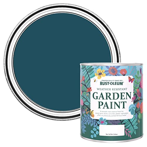 Rust-Oleum Blue Mould Resistant Garden Paint in Matt Finish - Commodore Blue 750ML