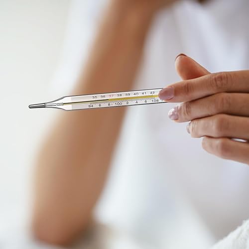 Miniatura 9 de TOYANDONA Medición de temperaturas de vidrio para adultos, herramientas de prueba de temperatura de uso general, medición precisa de temperatura