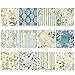 24 Blatt Scrapbooking-Papierblöcke, 12 Designs, Blumenmuster, dekorative Papiere, Kartenblock für Scrapbook-Zubehör, Blumen-Scrapbook, Bastelpapier für Kartenherstellung, DIY-Dekoration