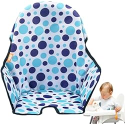 Trona Ikea Azul Fundas de asiento para trona Ikea Antilop | Funda de cojín para trona compatible con trona IKEA Antilop,cojín lavable plegable para trona de bebé, inserto acolchado de algodón para silla infantil Ikea