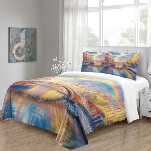 Parure de lit Tour Eiffel 3D pour chambre d'ado moderne et design spatial - 6