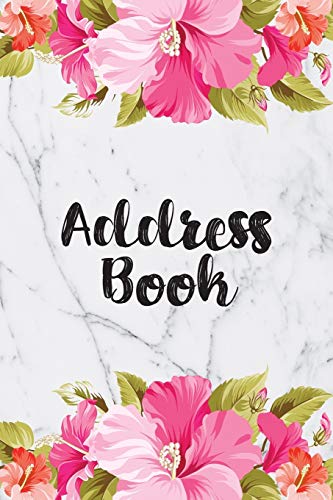 Address Book: Cute Pink Floral Address Book with Alphabetical Organizer, Names, Addresses, Birthday, Phone, Work, Email and Notes (Address Book 6x9 Size) image 3