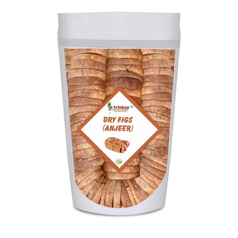 Image of Avlokan Anjir Dry Figs | Dried Figs-1kg | Natural Anjeer | Healthy Dry Fruit Snack | Rich in Fiber, Iron & Calcium | No Added Sugar | Gluten Free